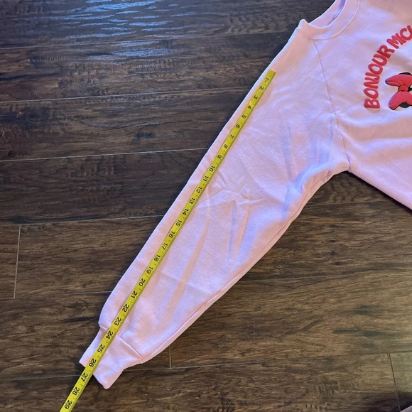 Vintage Bonjour Minnie & Mickey Sweatshirt - Picture 7 of 9